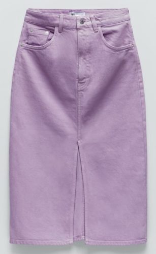 紫タイトスカート